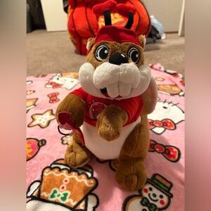 Buc-ee's Valentine's Day Stuffed Beaver Doll